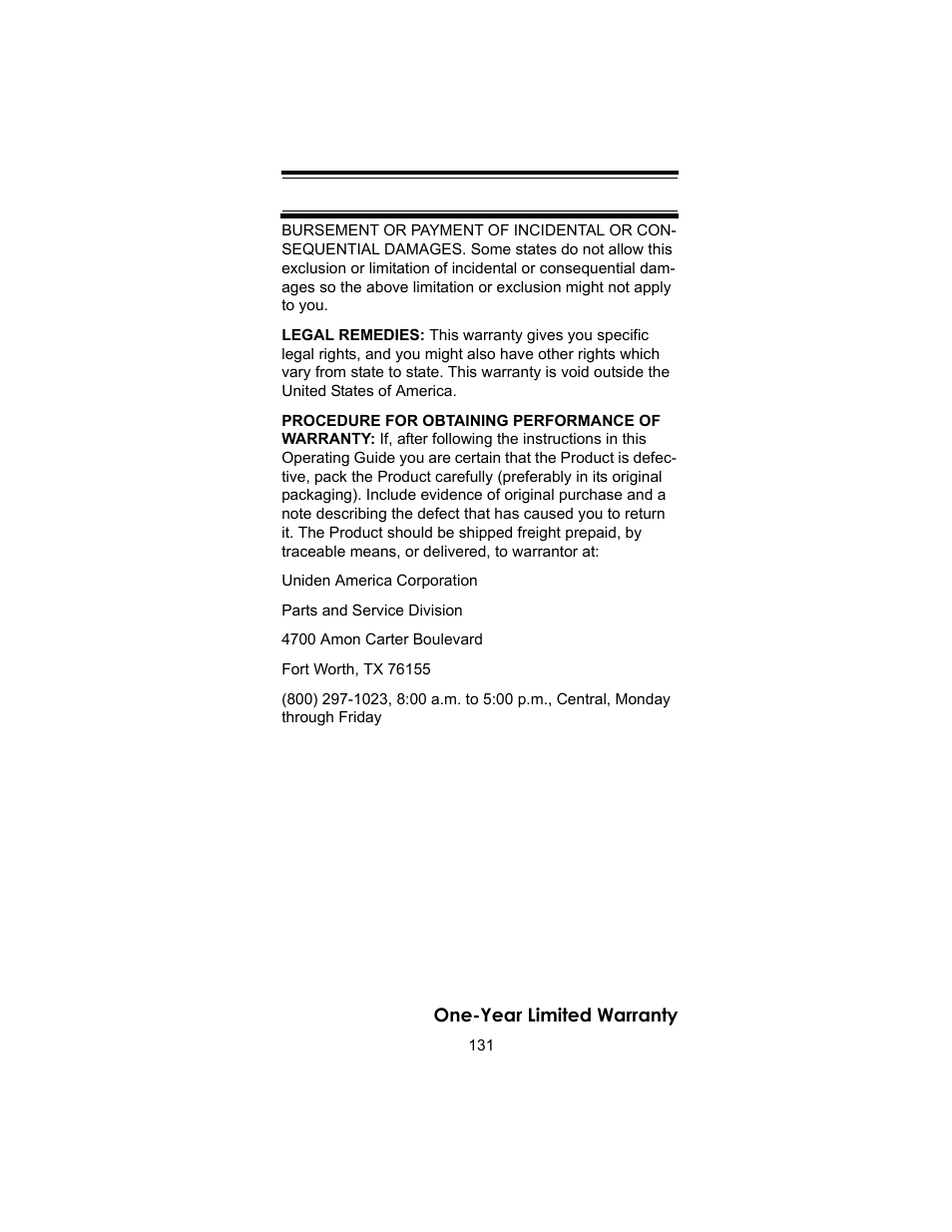 Uniden BC246T User Manual | Page 131 / 140