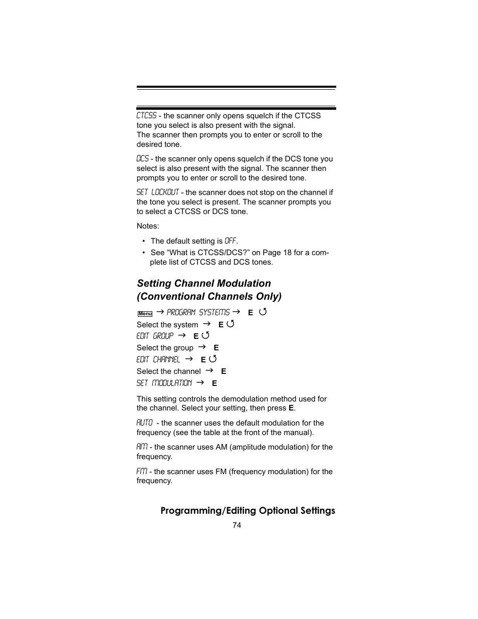 Uniden BC246T User Manual | Page 74 / 140