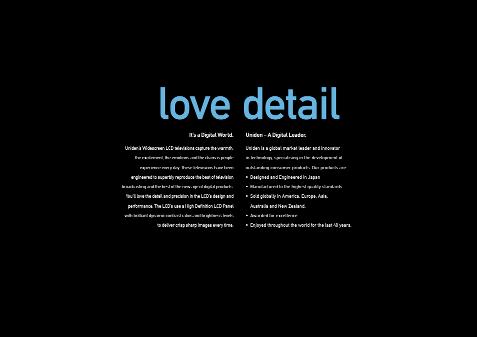 Love detail | Uniden TL27WRA-W User Manual | Page 2 / 12