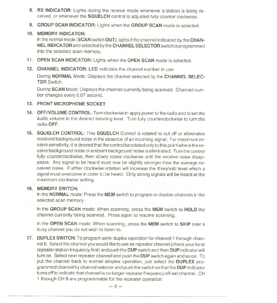 Uniden UH077 User Manual | Page 6 / 15