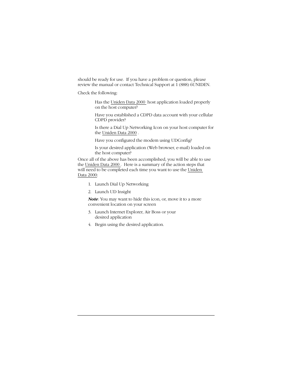 Uniden Data 2000 Wireless CDPD PC Card User Manual | Page 10 / 99