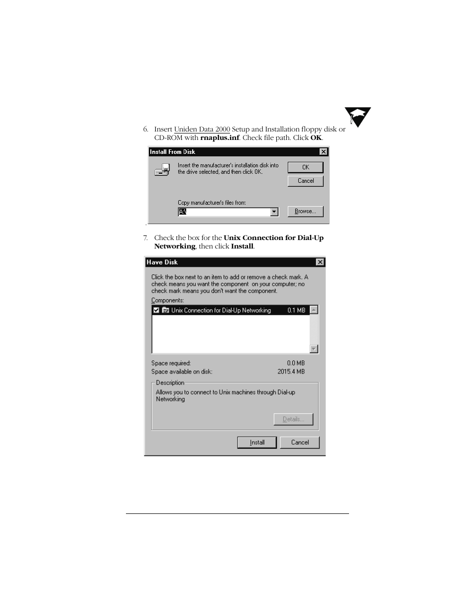 Uniden Data 2000 Wireless CDPD PC Card User Manual | Page 21 / 99