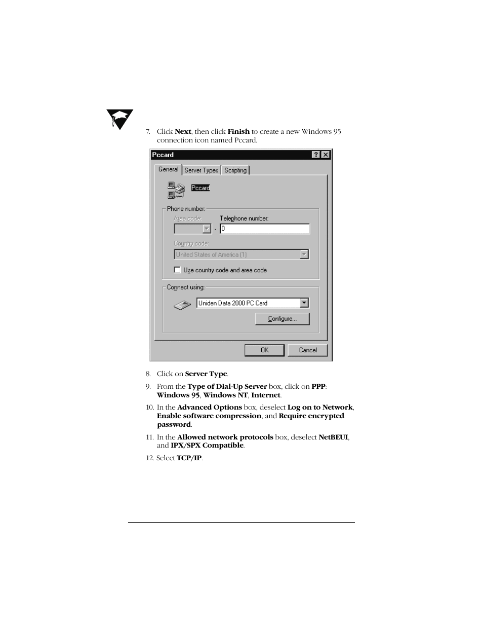 Uniden Data 2000 Wireless CDPD PC Card User Manual | Page 24 / 99