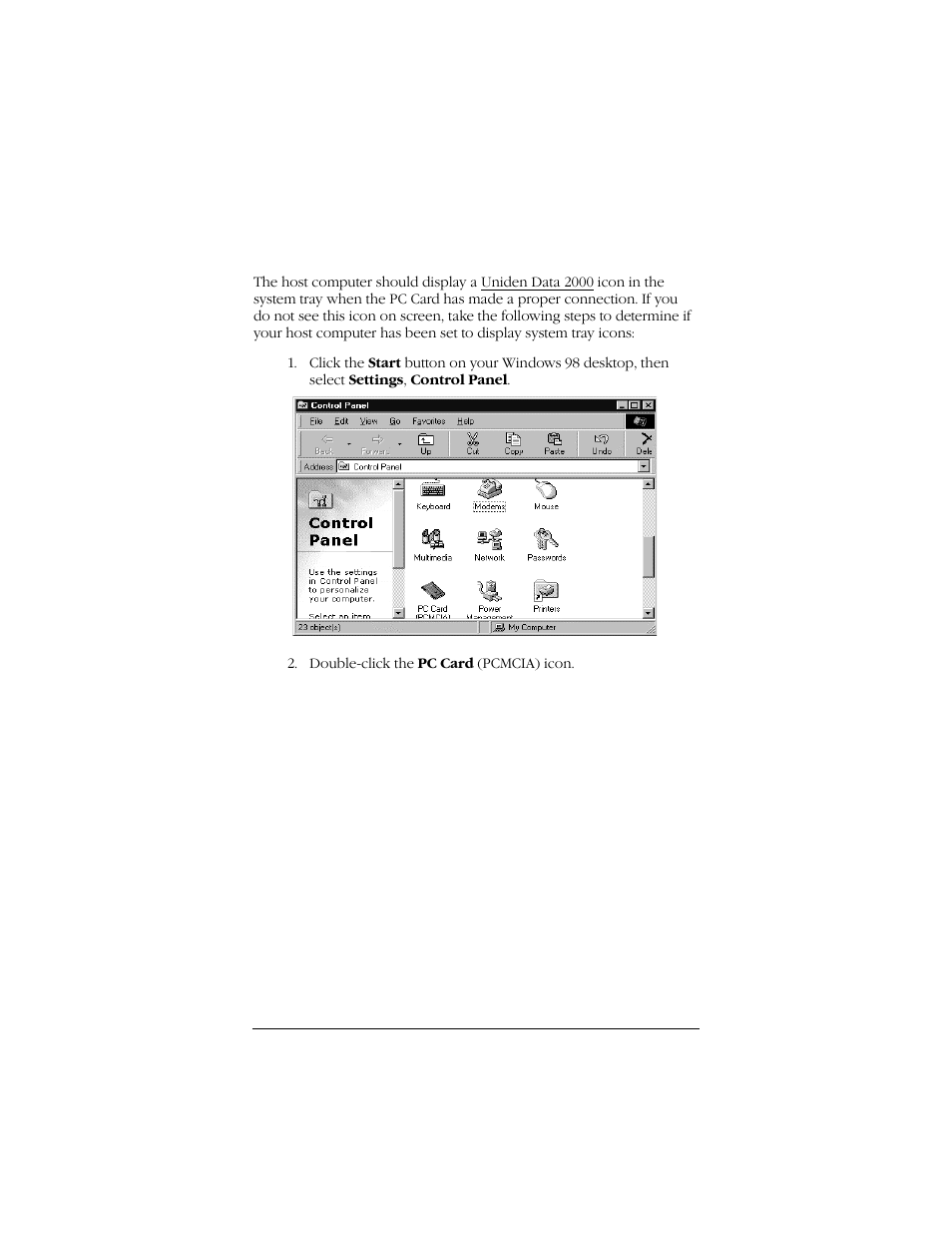 Uniden Data 2000 Wireless CDPD PC Card User Manual | Page 31 / 99