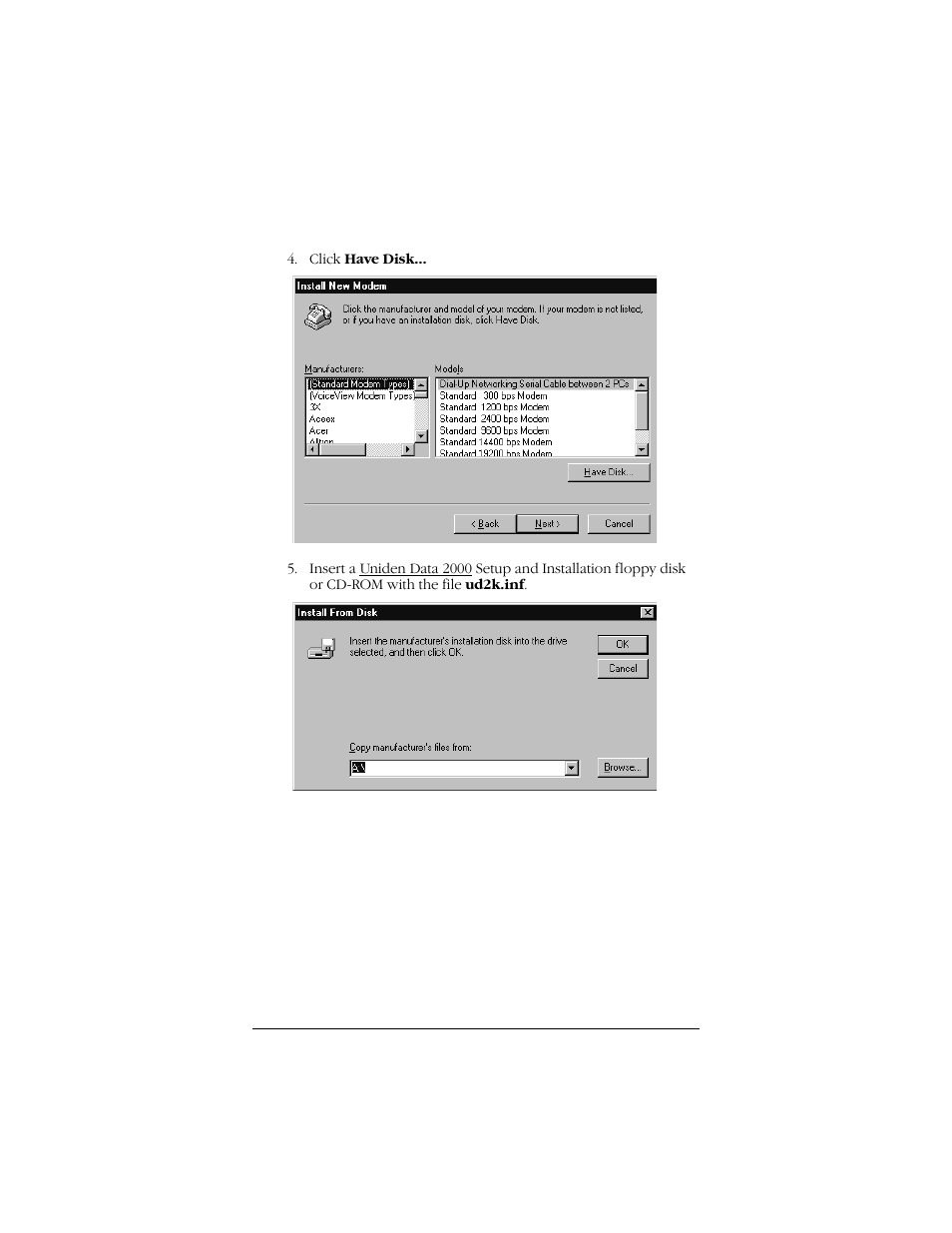 Uniden Data 2000 Wireless CDPD PC Card User Manual | Page 46 / 99