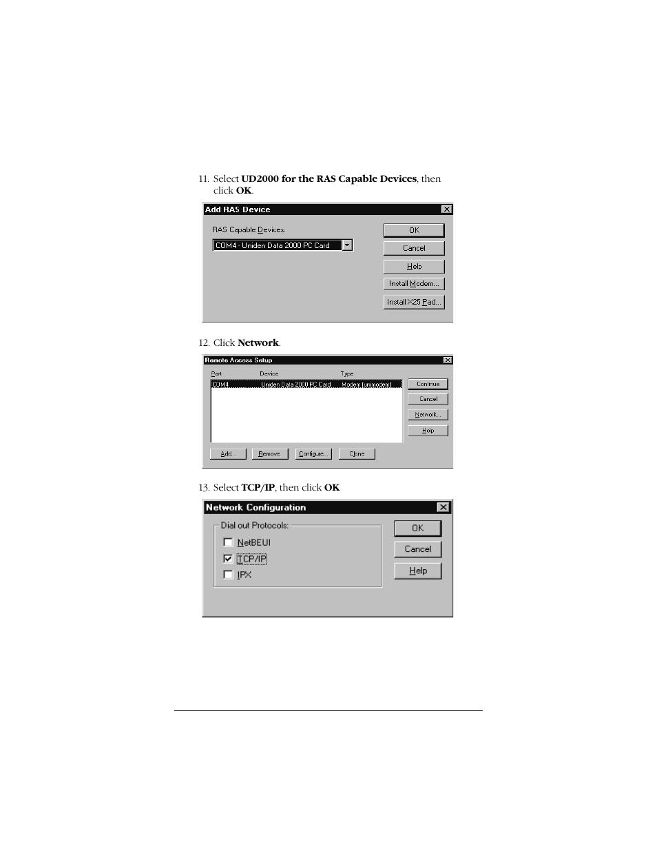 Uniden Data 2000 Wireless CDPD PC Card User Manual | Page 49 / 99