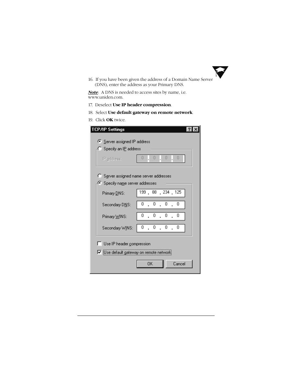 Uniden Data 2000 Wireless CDPD PC Card User Manual | Page 57 / 99