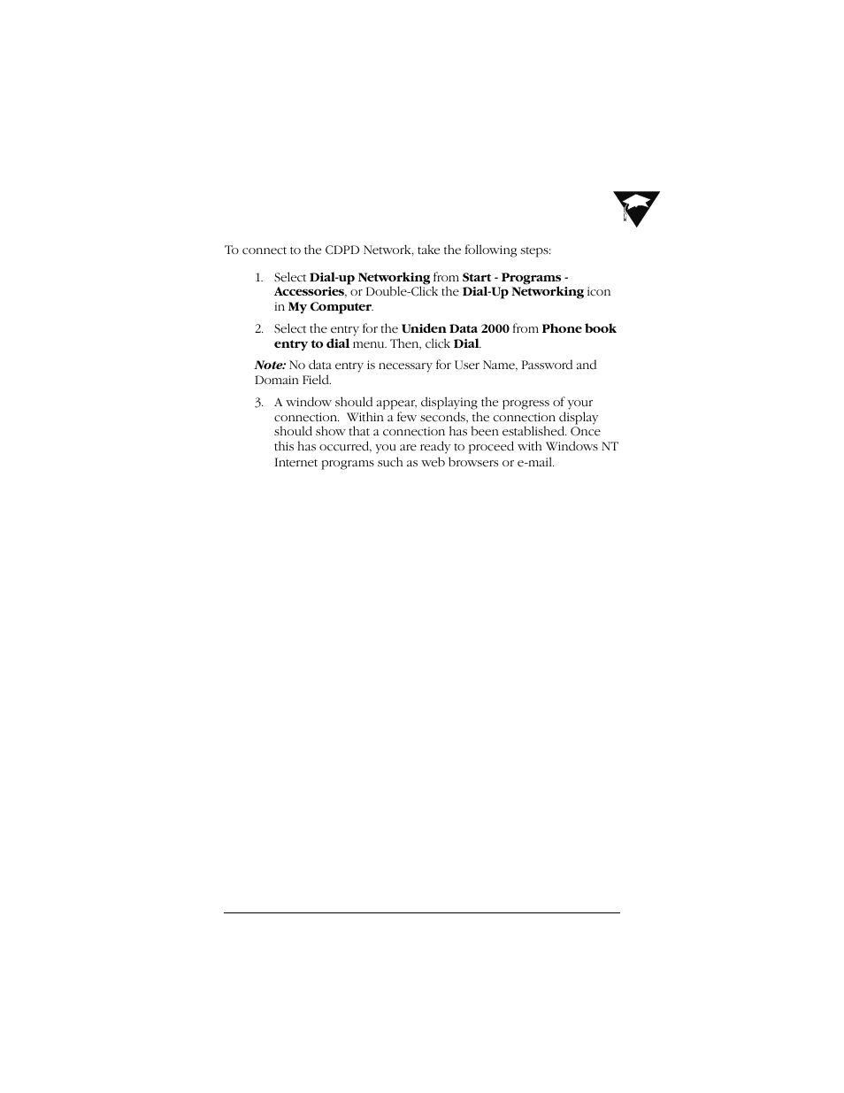 Uniden Data 2000 Wireless CDPD PC Card User Manual | Page 59 / 99