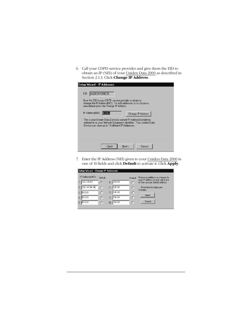Uniden Data 2000 Wireless CDPD PC Card User Manual | Page 65 / 99
