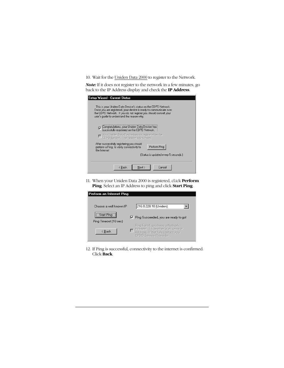 Uniden Data 2000 Wireless CDPD PC Card User Manual | Page 67 / 99