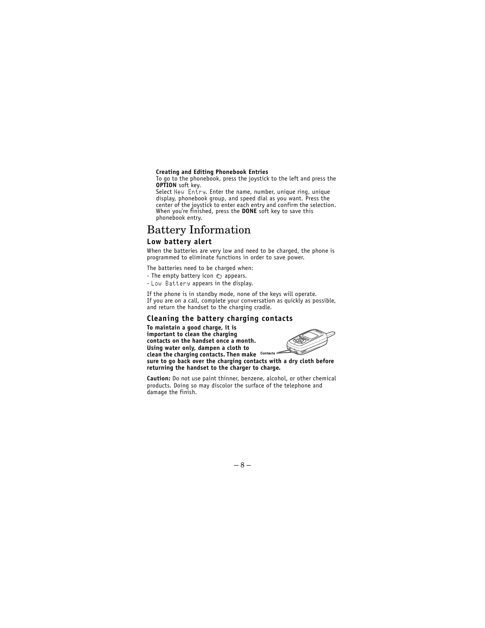 Battery information | Uniden DCX 770 User Manual | Page 8 / 12