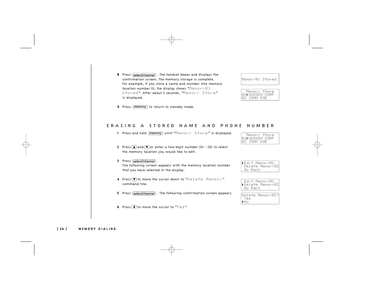 Uniden 248 User Manual | Page 26 / 56