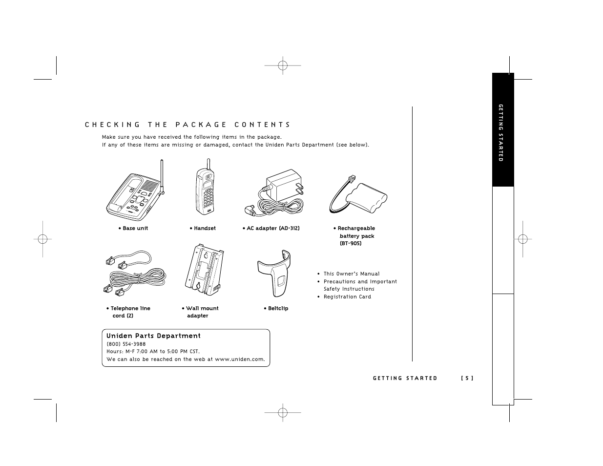 Uniden 248 User Manual | Page 7 / 56