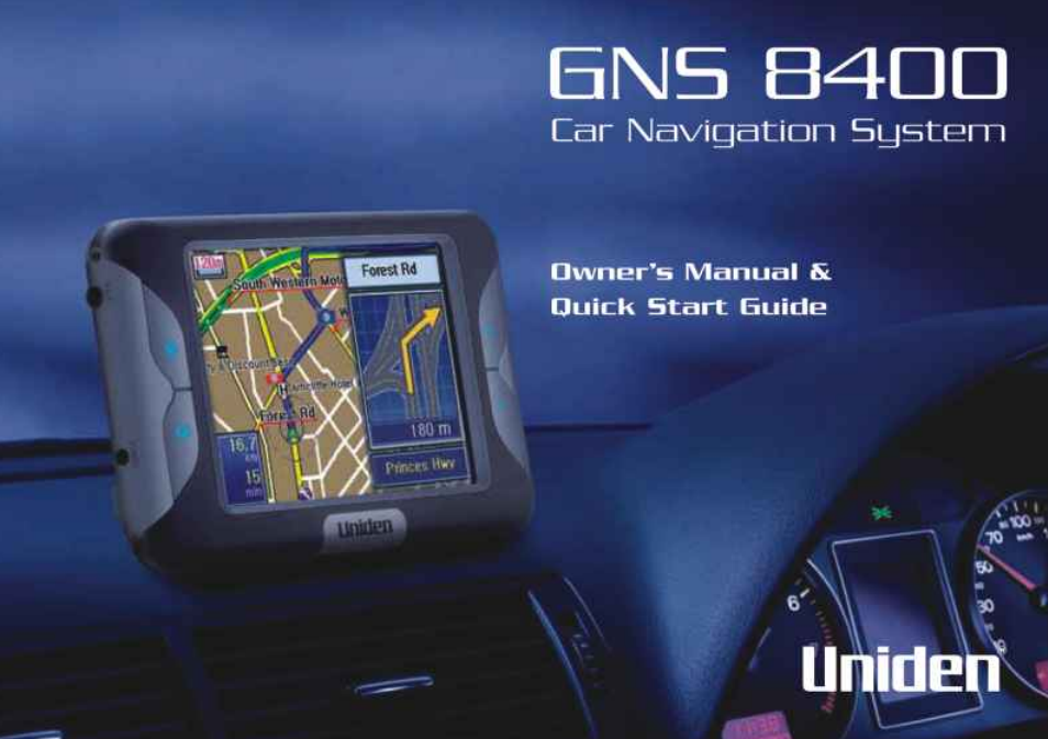 Uniden GNS8400 User Manual | 46 pages