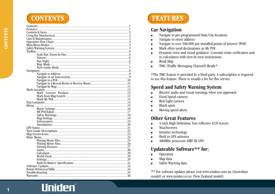 Uniden GNS8400 User Manual | Page 8 / 46