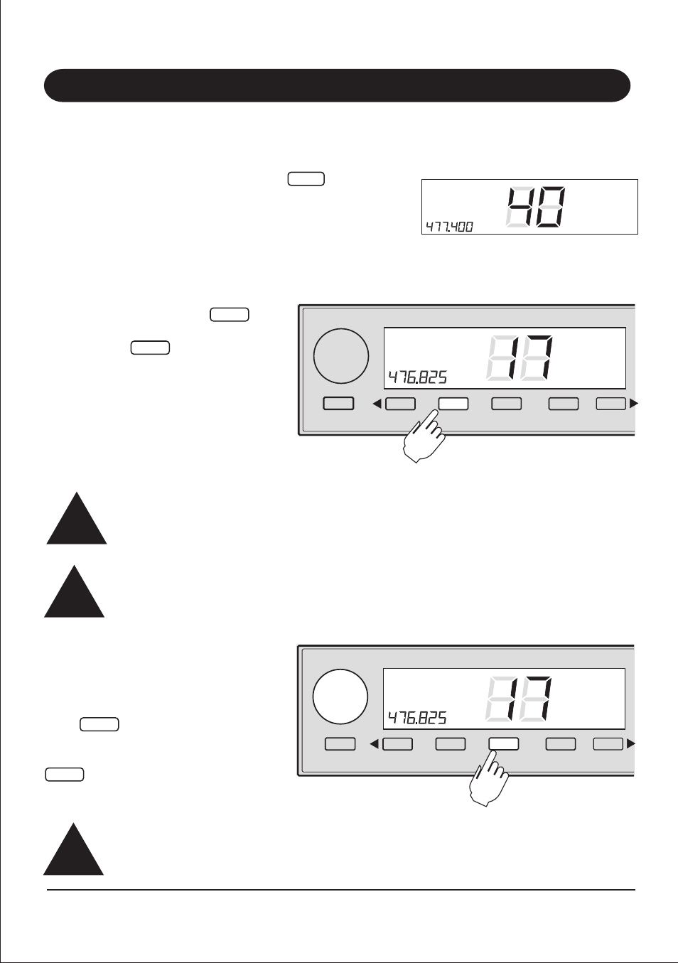 Operation, Group scan (gs) mode, Programming scan channels | Os is indicated by the absence of the gs icon, Uniden model uh013 uhf cb radio | Uniden UH013 User Manual | Page 12 / 19