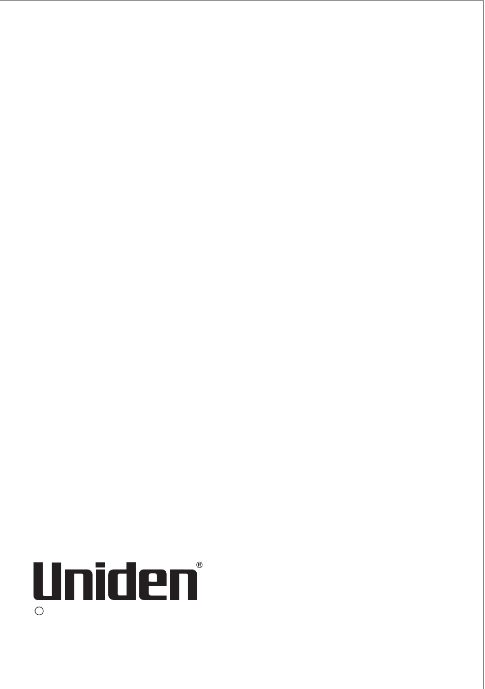 Uniden UH013 User Manual | Page 19 / 19