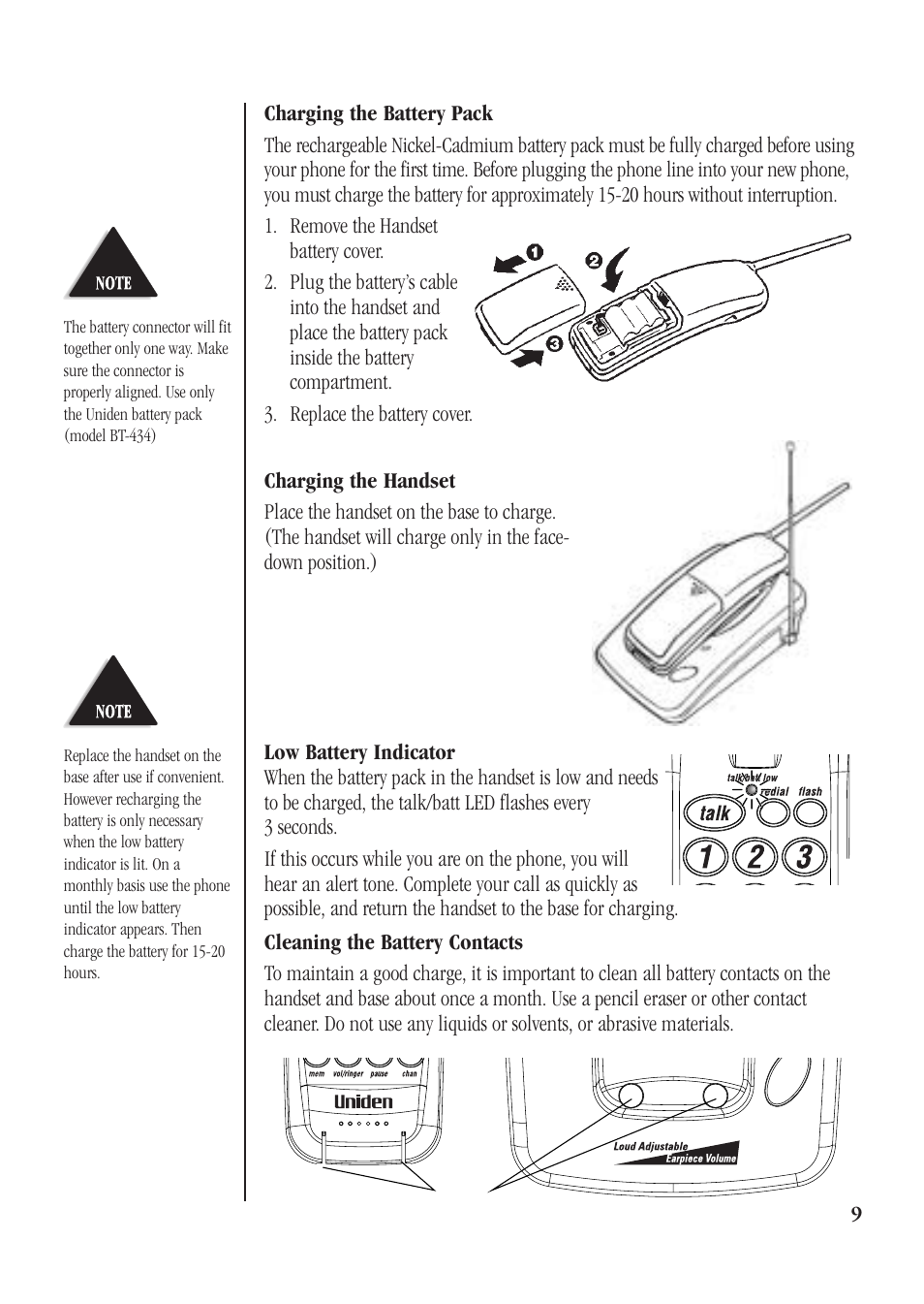 Uniden XS610 User Manual | Page 11 / 24