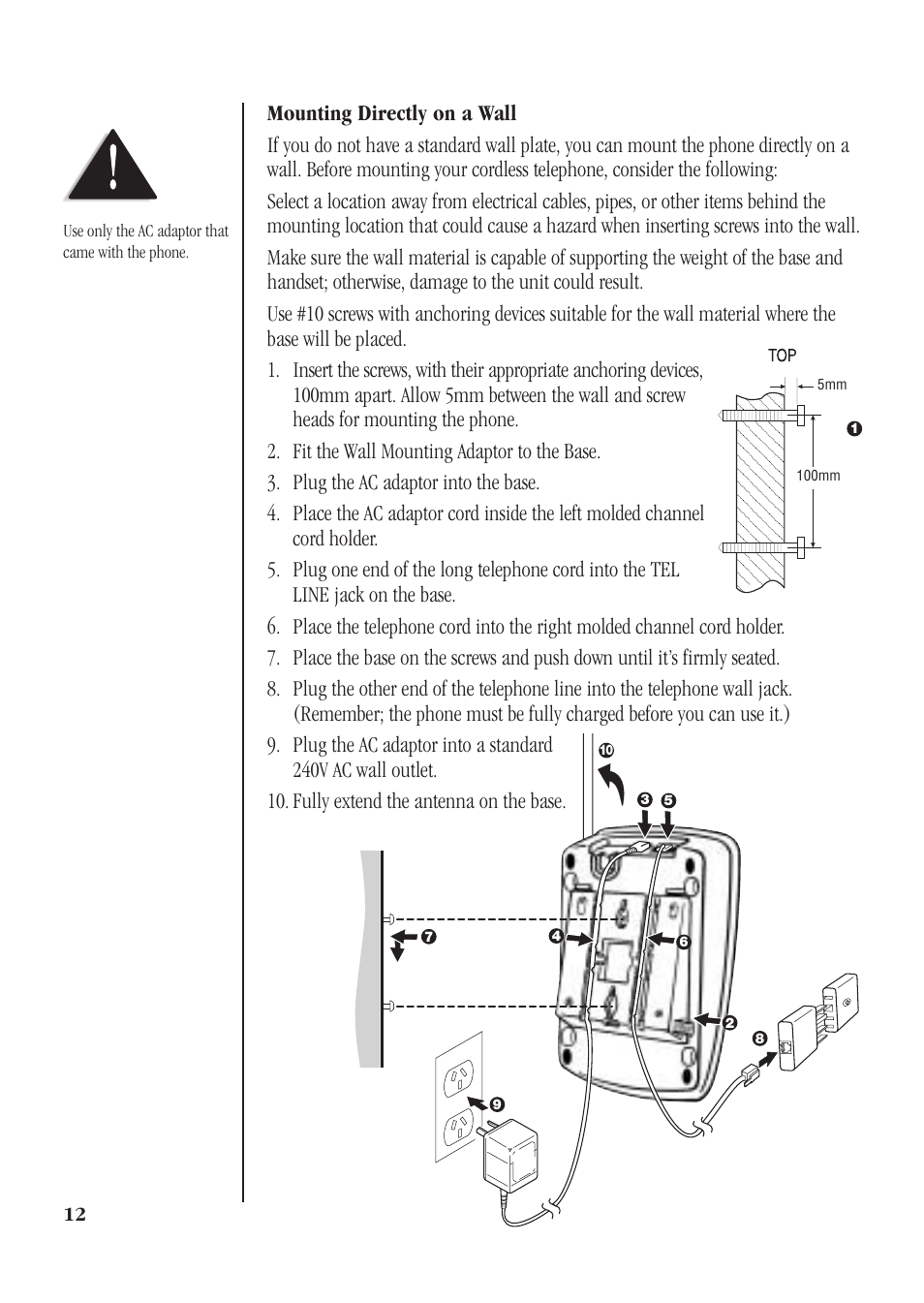 Uniden XS610 User Manual | Page 14 / 24