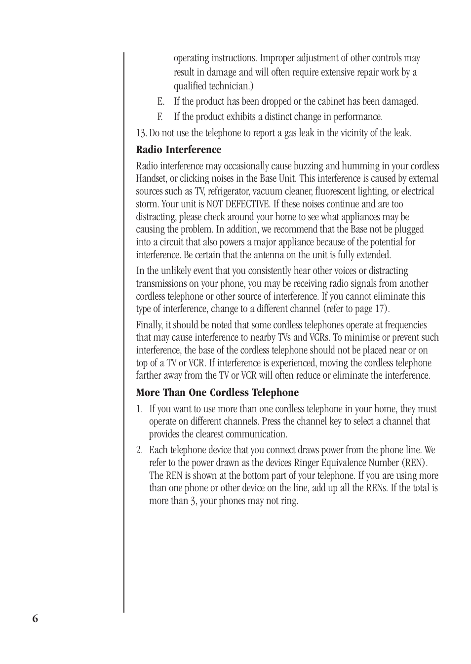 Uniden XS610 User Manual | Page 8 / 24