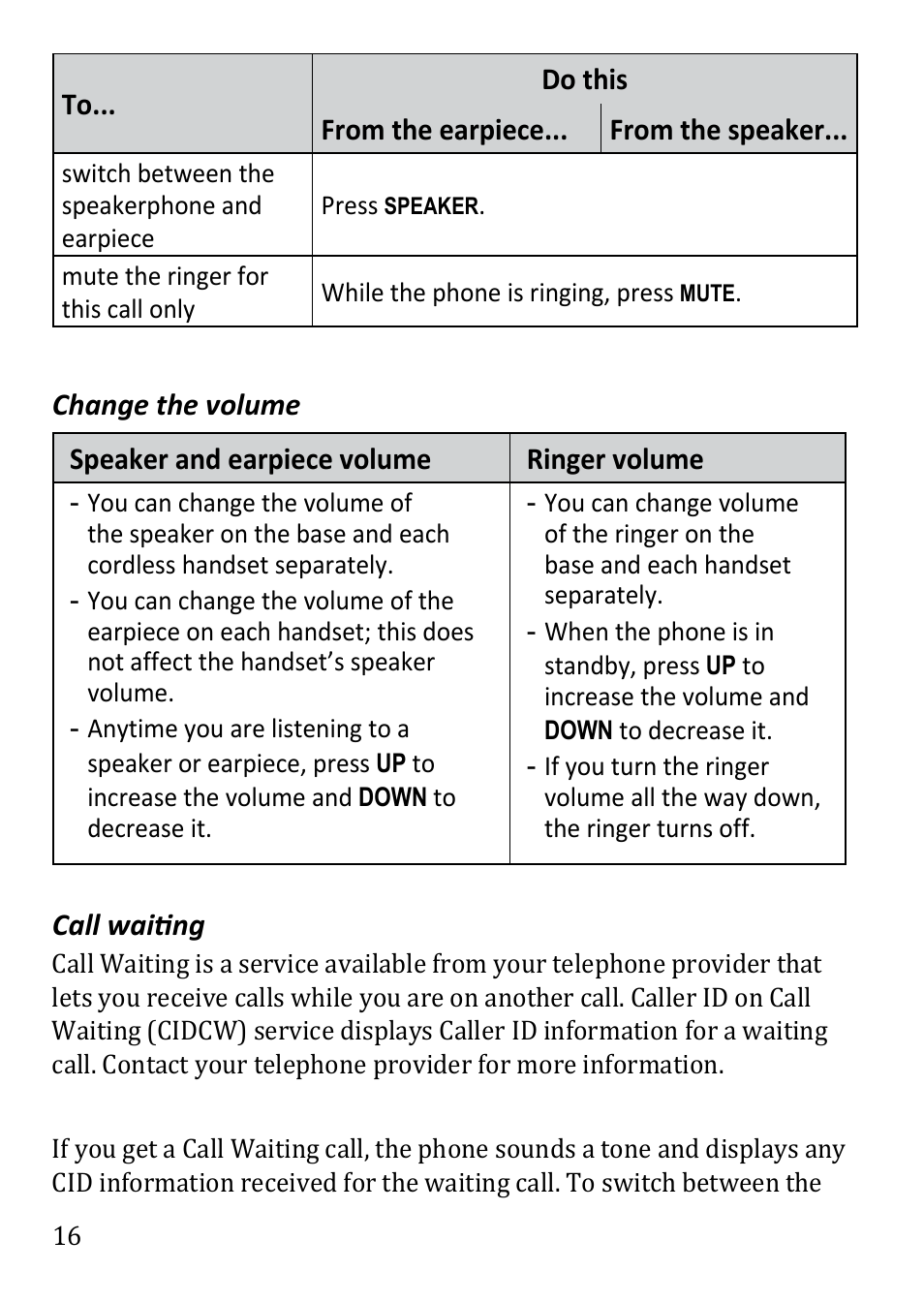 Uniden DECT3380 User Manual | Page 16 / 40