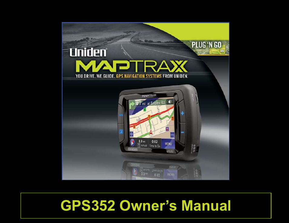 Uniden Maptrax GPS352 User Manual | 35 pages