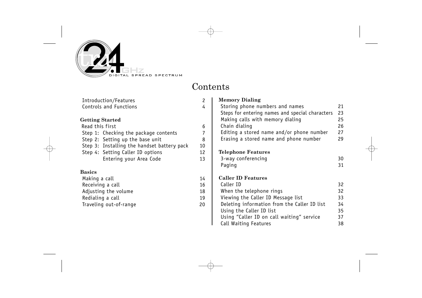 Uniden TITANIUM 24-148 User Manual | Page 2 / 64