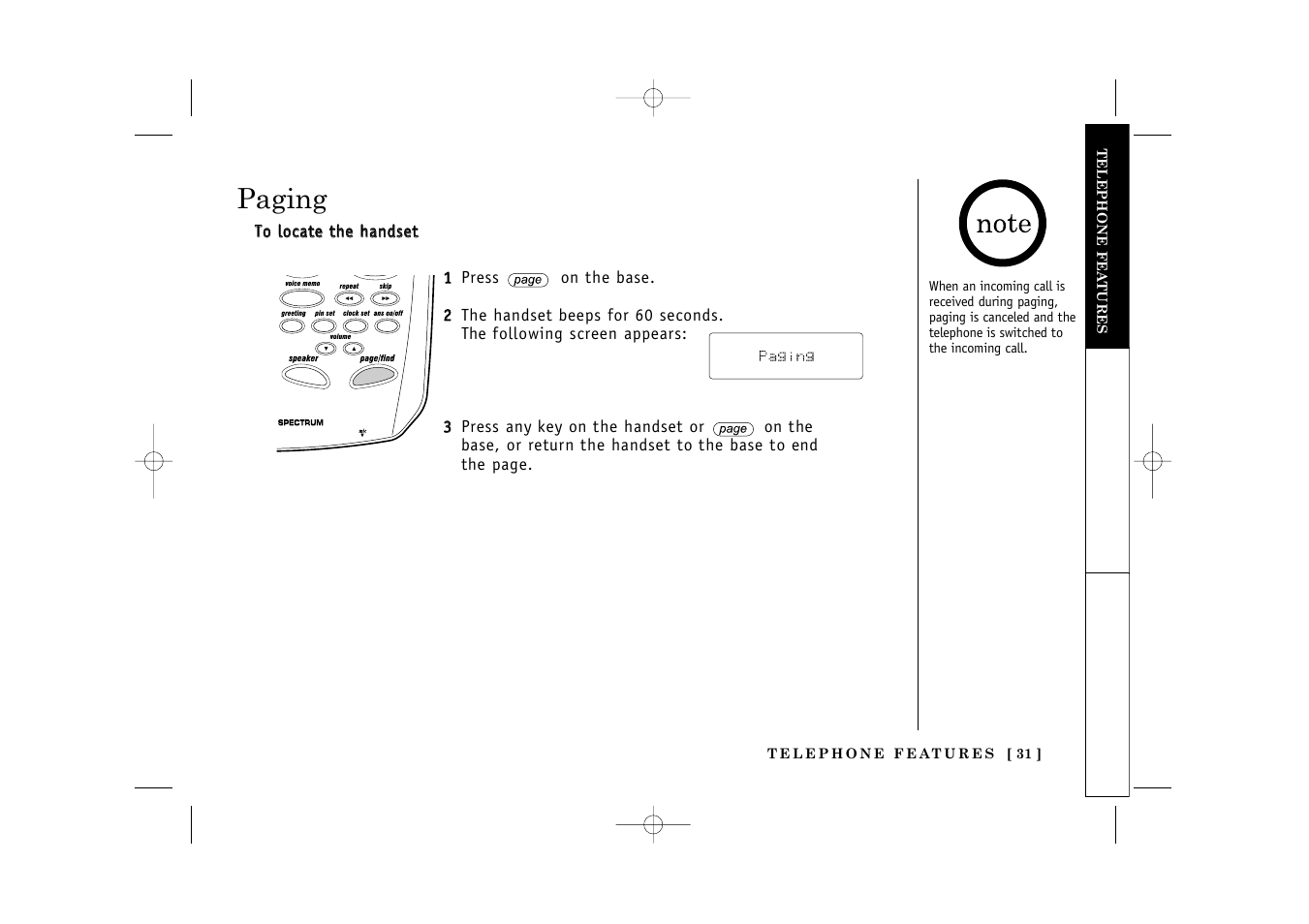 Paging | Uniden TITANIUM 24-148 User Manual | Page 33 / 64