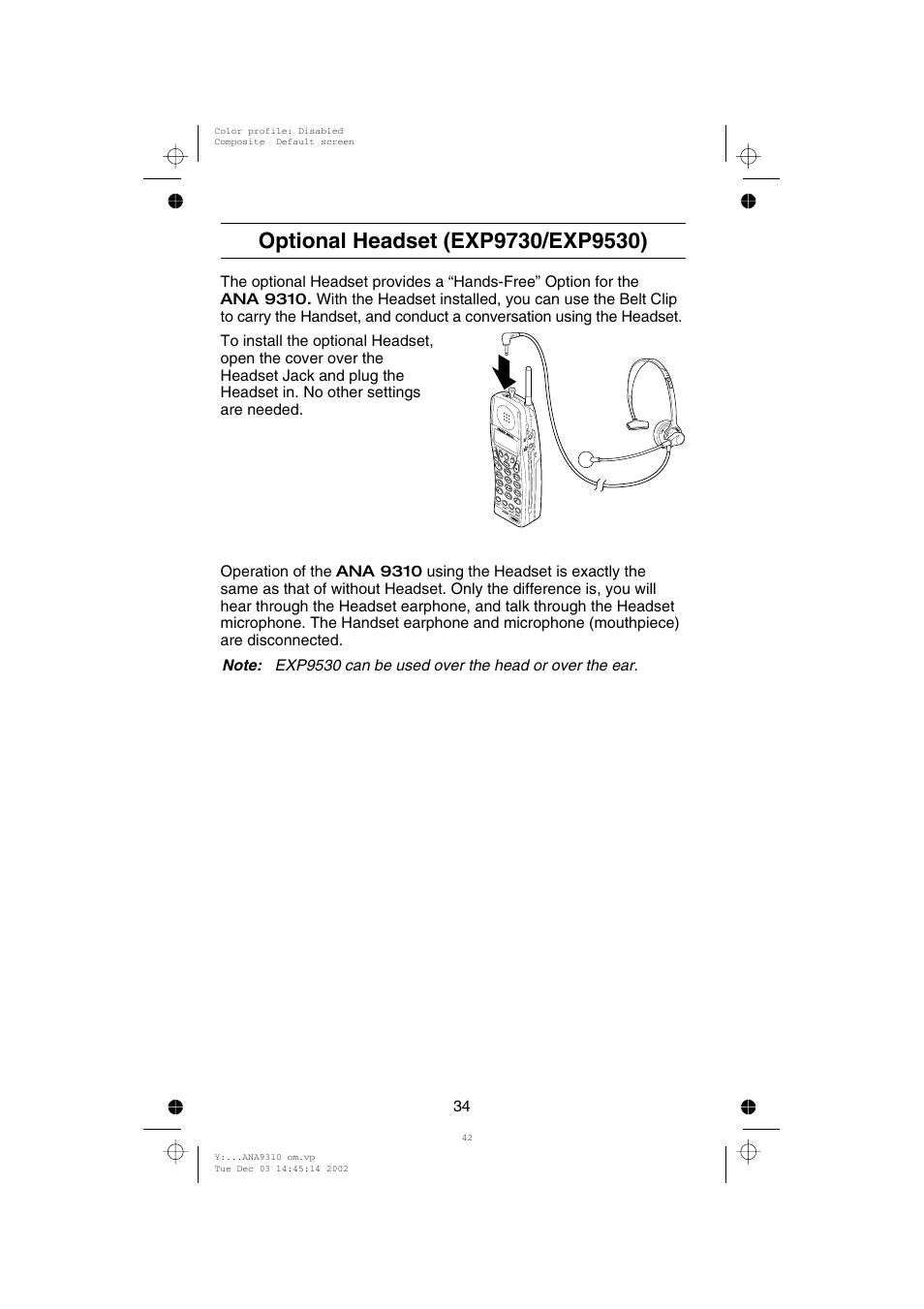 Uniden ANA 9310 User Manual | Page 40 / 46