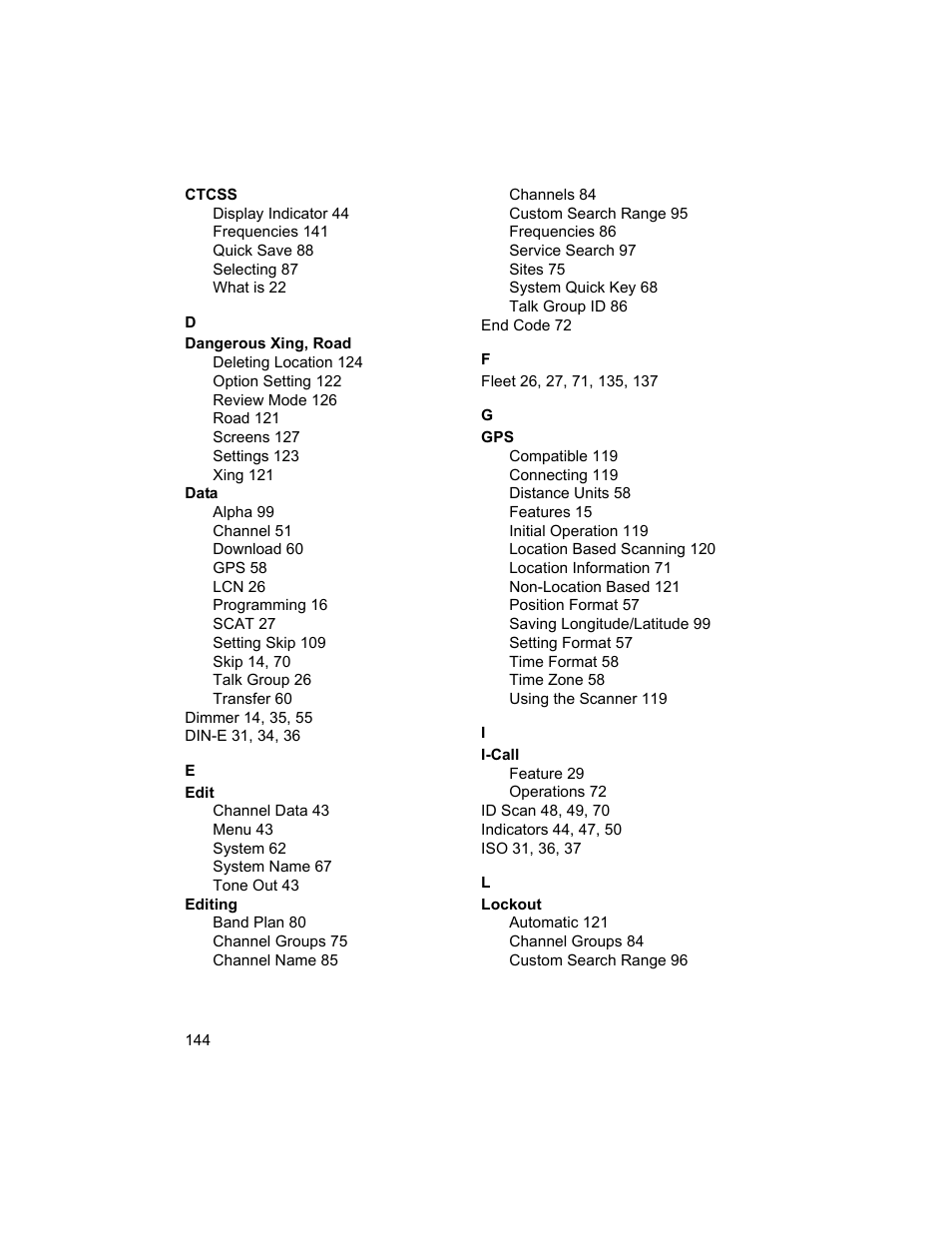 Uniden BCD996T User Manual | Page 144 / 152