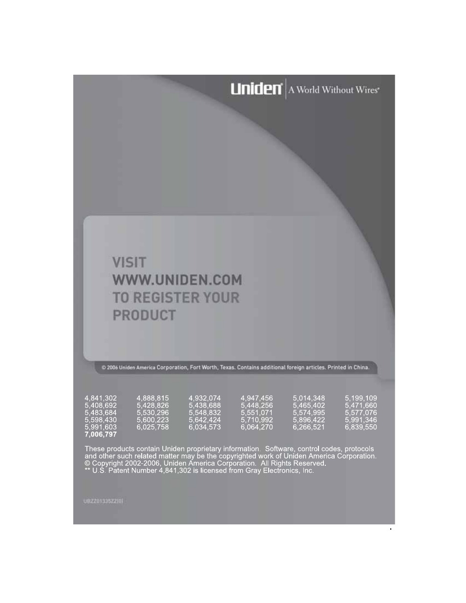 Uniden BCD996T User Manual | Page 152 / 152