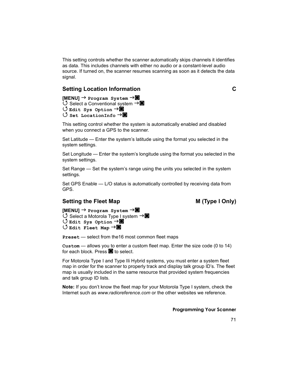 Uniden BCD996T User Manual | Page 71 / 152