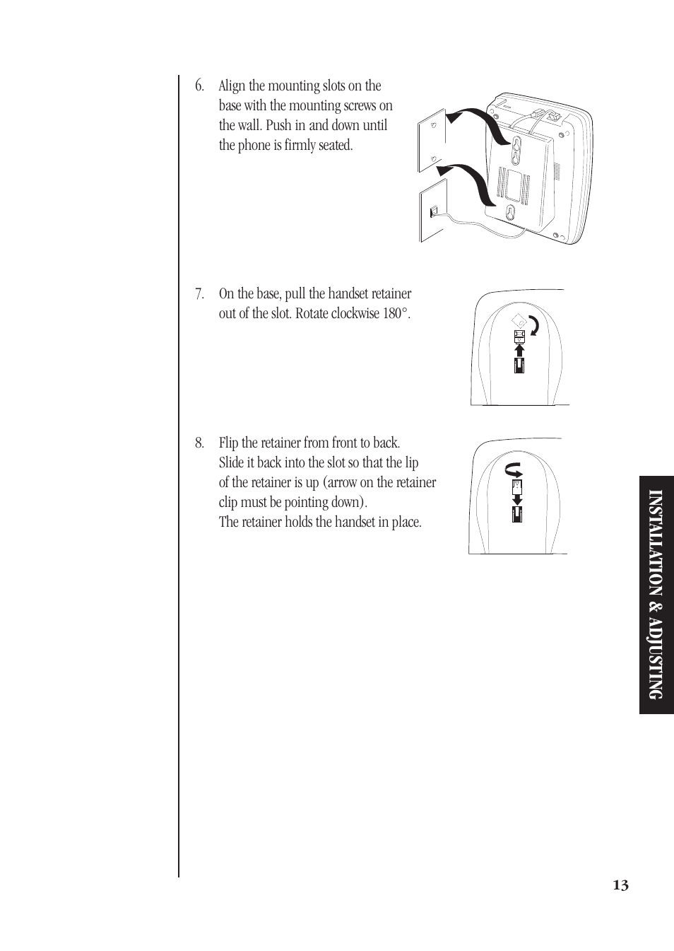 Inst alla tion & adjusting | Uniden DS71 User Manual | Page 15 / 32