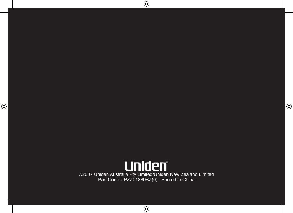Uniden WDSS 5315 User Manual | Page 56 / 56