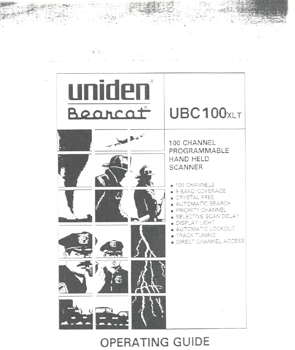 Uniden BEARCAT UBC100XLT User Manual | 11 pages