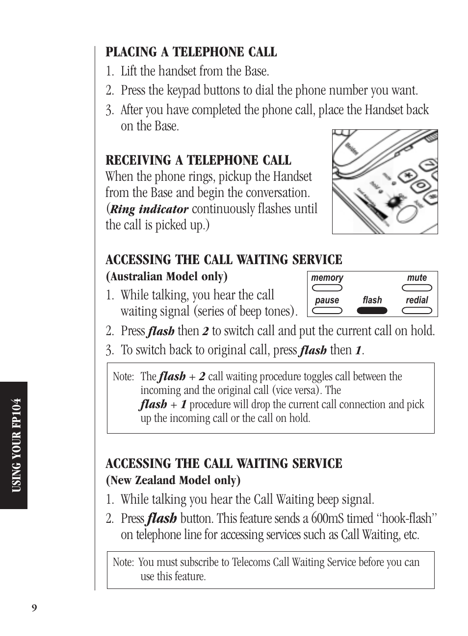 Uniden FP104 User Manual | Page 12 / 20