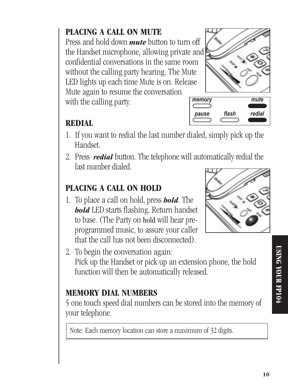 Uniden FP104 User Manual | Page 13 / 20