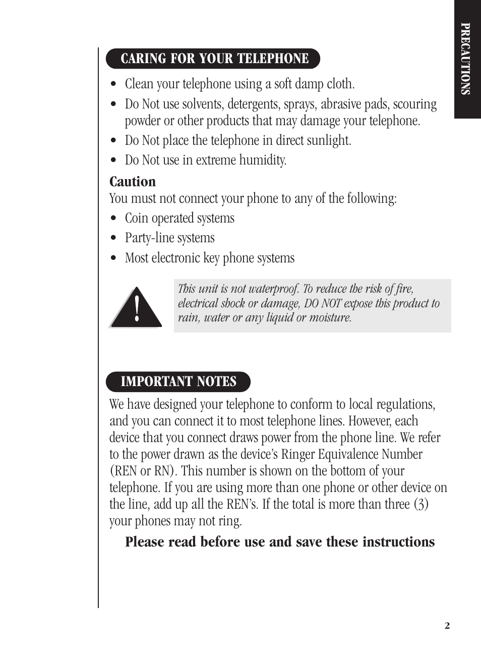 Uniden FP104 User Manual | Page 5 / 20