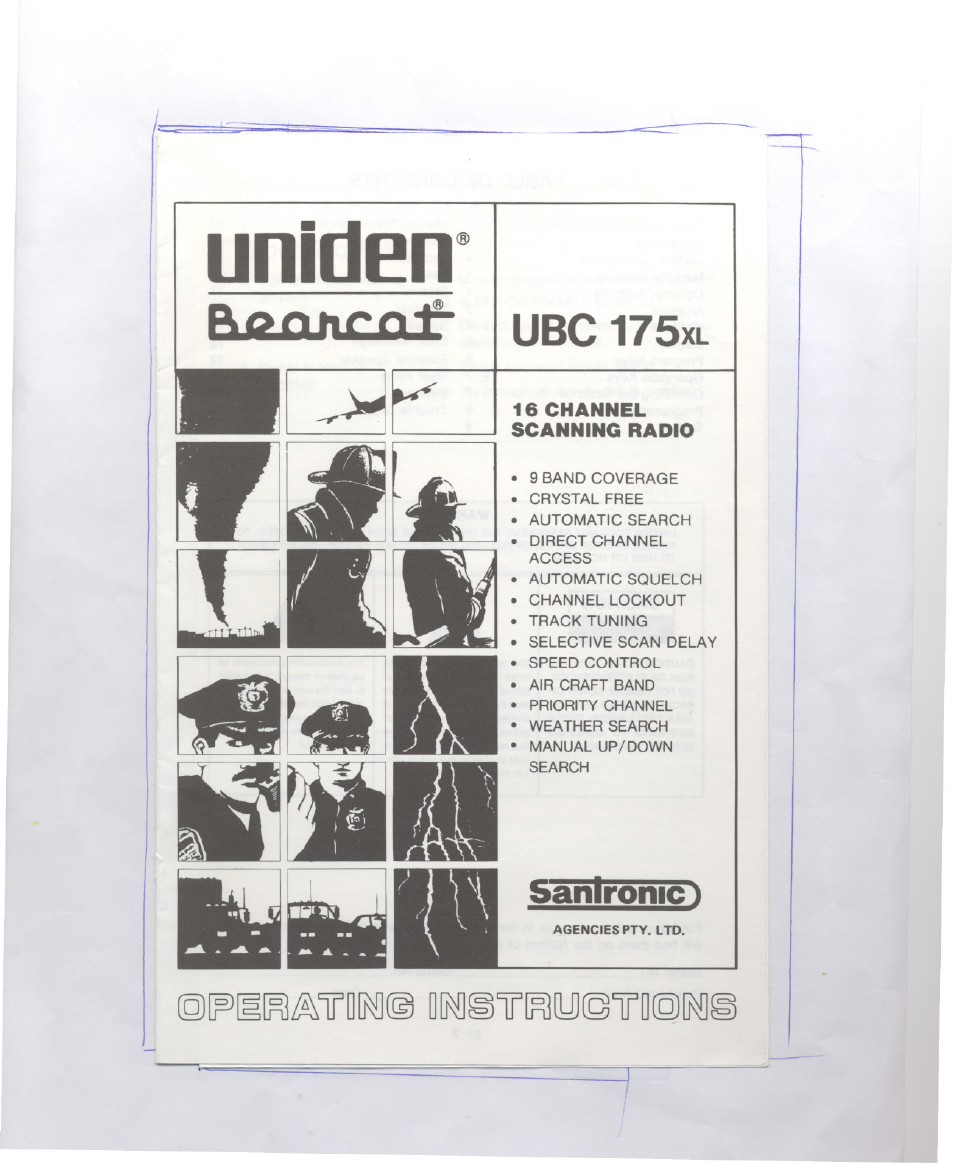 Uniden UBC 175xL User Manual | 14 pages