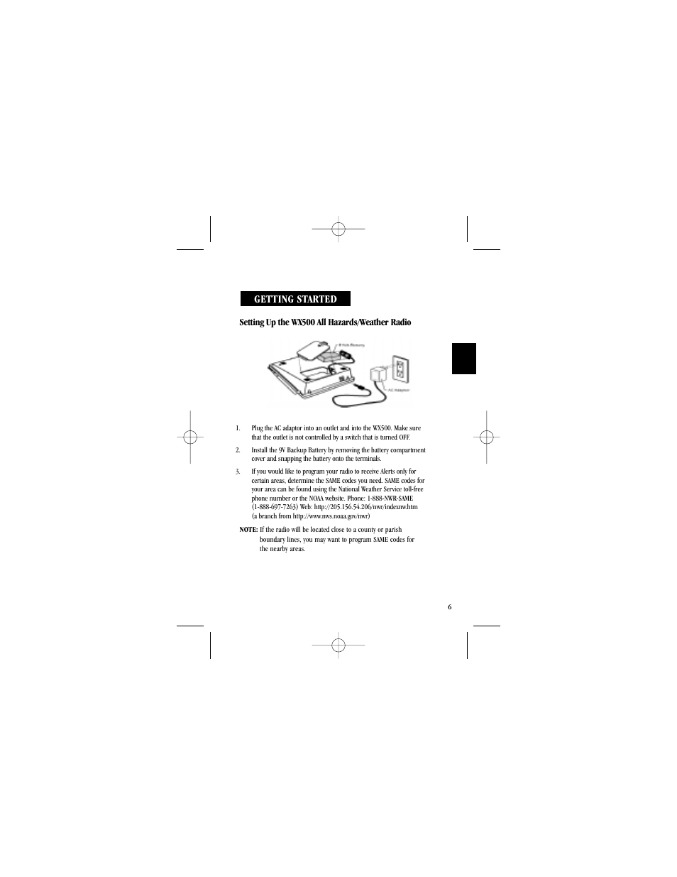 Getting started | Uniden Radio User Manual | Page 9 / 32