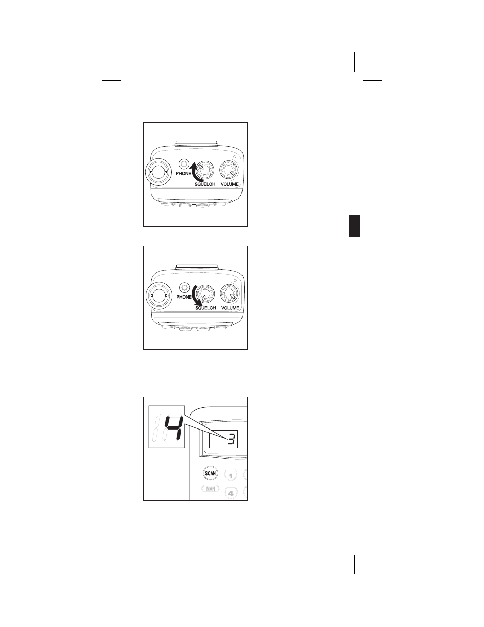 Setting the squelch, Scanning programmed channels | Uniden BC60XLT User Manual | Page 16 / 29