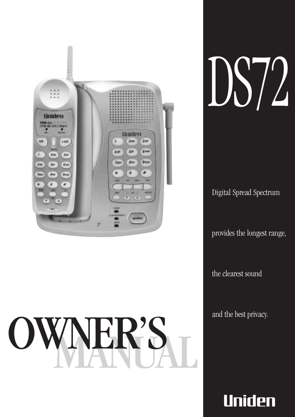 Uniden DS72 User Manual | 34 pages