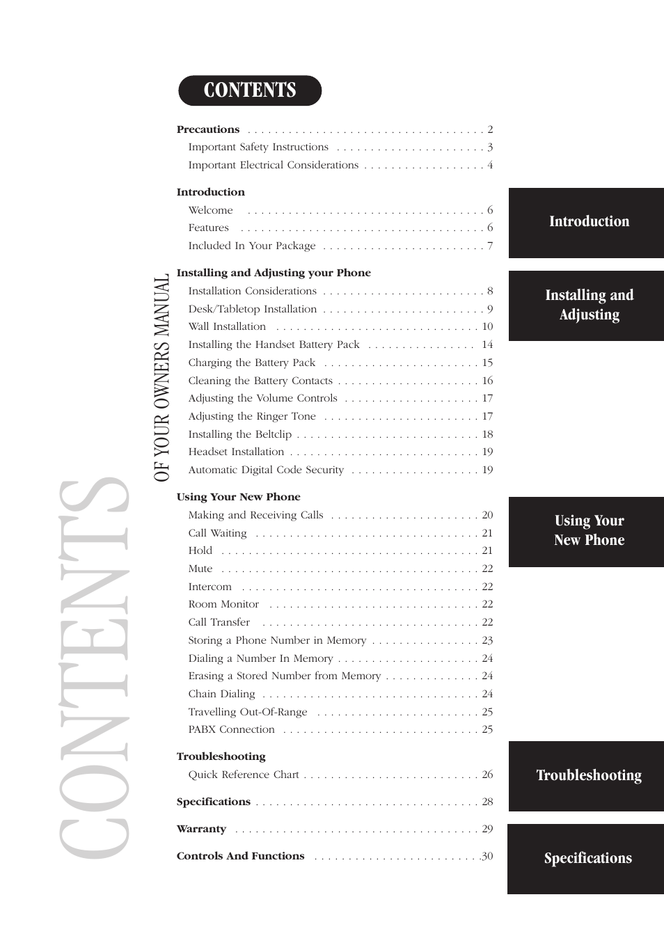 Uniden DS72 User Manual | Page 3 / 34