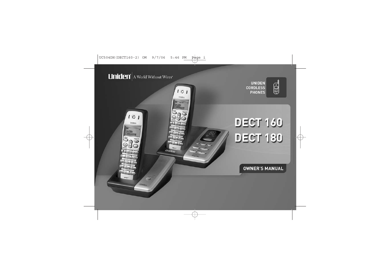 Uniden DECT160 User Manual | 56 pages