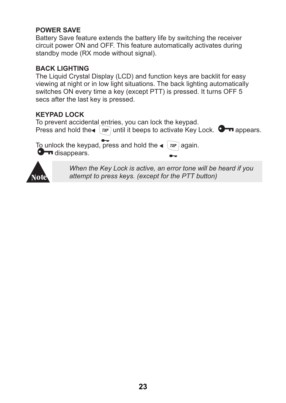 Uniden uh078sx User Manual | Page 23 / 32