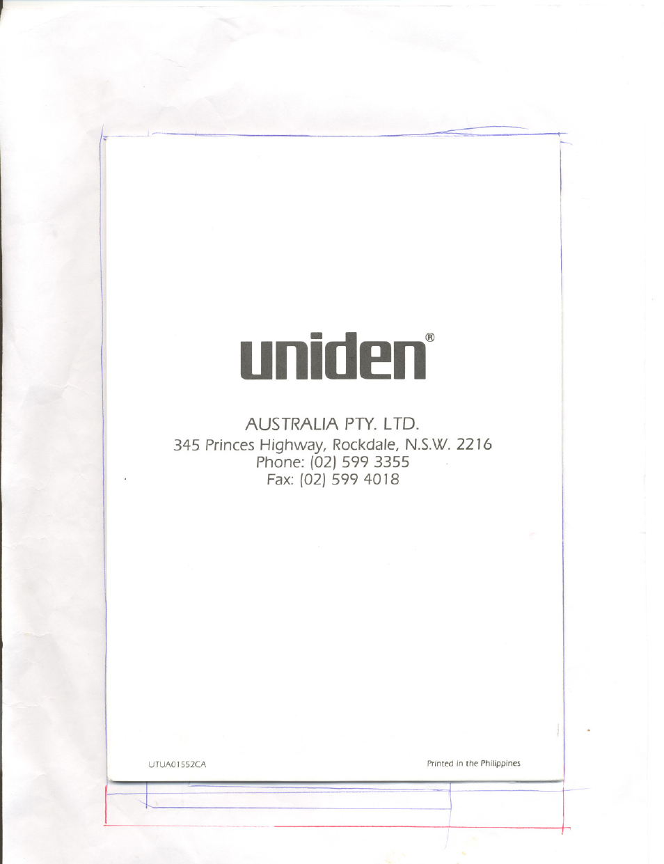 Uniden | Uniden 810e User Manual | Page 10 / 10