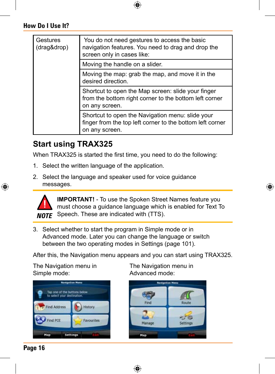 Start using trax325 | Uniden TRAX325 User Manual | Page 16 / 120