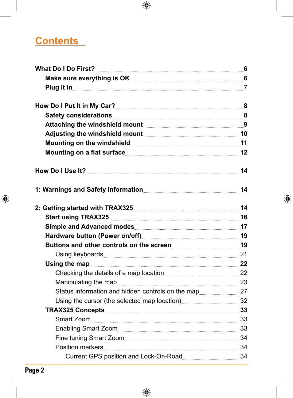 Uniden TRAX325 User Manual | Page 2 / 120