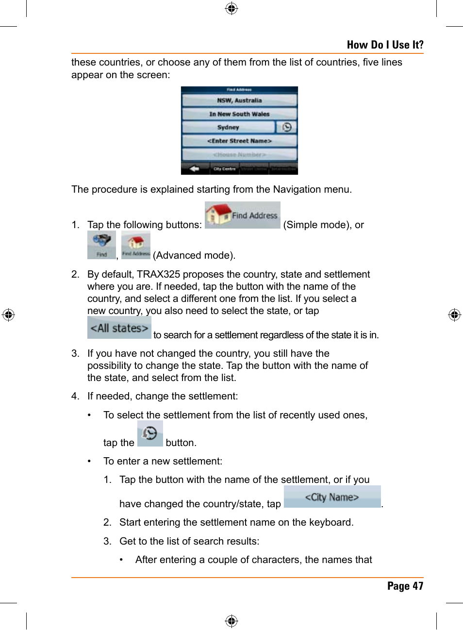 Uniden TRAX325 User Manual | Page 47 / 120