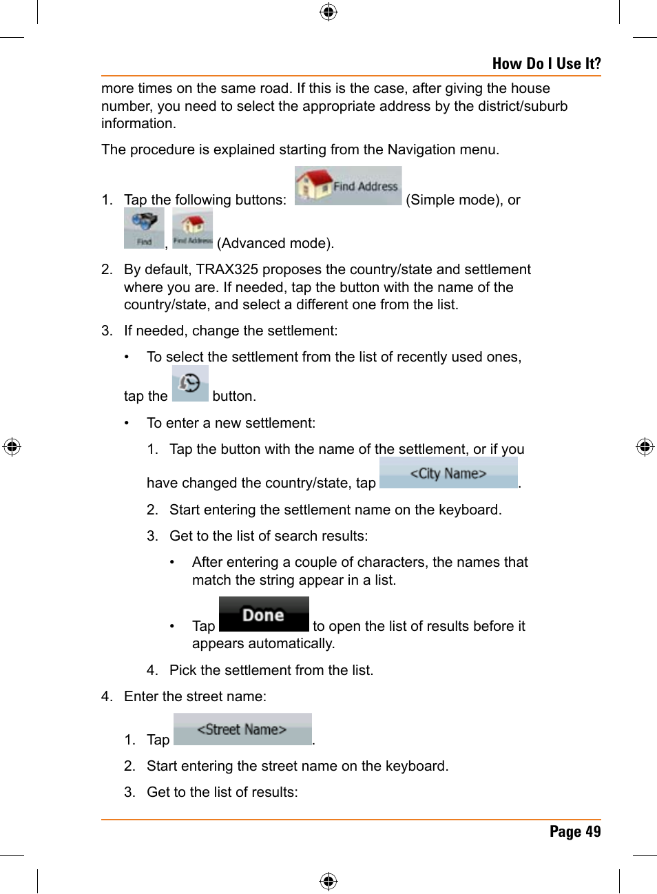 Uniden TRAX325 User Manual | Page 49 / 120